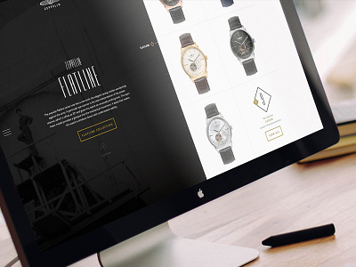 Zeppelin Watch Collection responsive website design concept