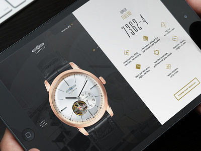 Zeppelin Watch Collection responsive website design concept