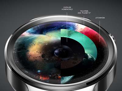 Avengers UI Concept for android watch, scenes