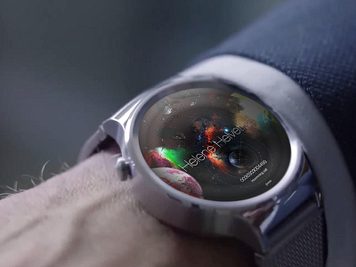 Avengers UI Concept for android watch, incoming call screen