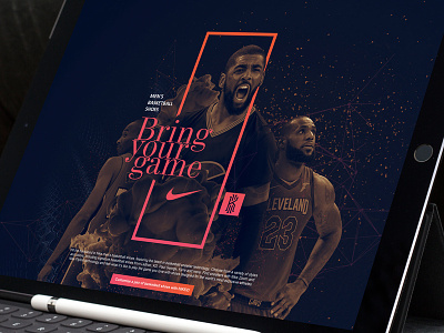 Nike men's basketball shoes rotator design concept basketball kobe kyrie lebron nike ui website