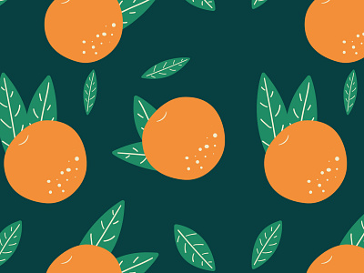 Pattern with oranges