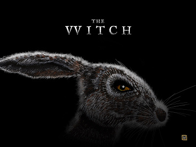 The Witch rabbit digitalart fanart gouache illustration ilustration design logo movieposter photoshop watercolor