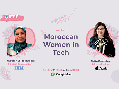 Moroccan Women in Tech Webinar Design