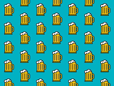 Beer Pattern - Icon Prints: Drinks Series