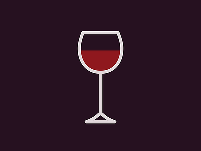 Wine - Icon Prints: Drinks Series design drink food geometry graphic icon illustration minimal minimalist pictogram red wine