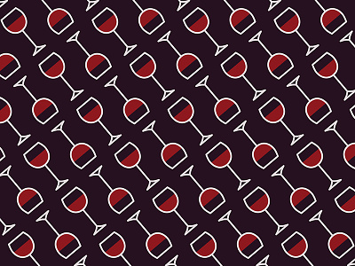 Wine Pattern - Icon Prints: Drinks Series design drink food geometric geometry graphic icon illustration minimal pattern pictogram wine
