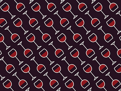 Wine Pattern - Icon Prints: Drinks Series