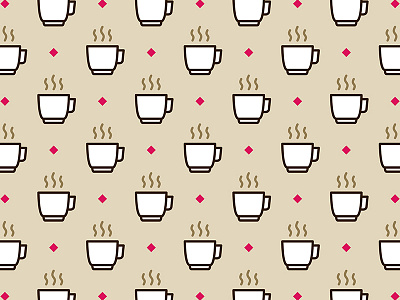 Coffee Pattern - Icon Prints: Drinks Series