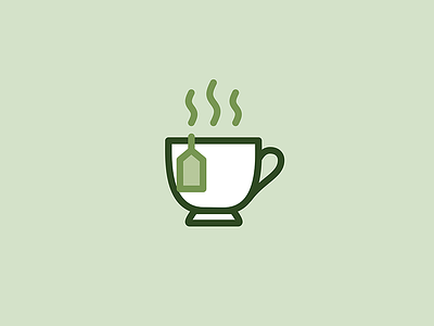 Tea - Icon Prints: Drinks Series design drink england food graphic green icon illustration minimal minimalist pictogram tea