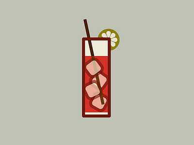 Mixed - Icon Prints: Drinks Series design drink food funny graphic icon illustration minimalist mixed night pictogram red