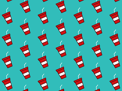 Soda Pattern - Icon Prints: Drinks Series