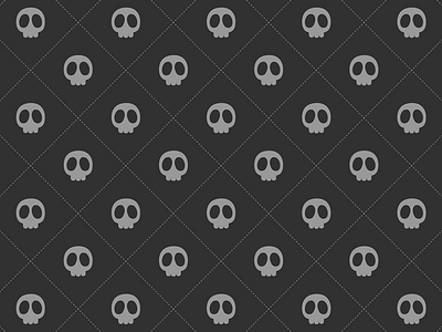 Skulls Black Pattern