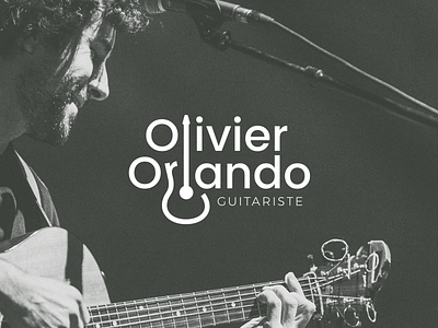 olivier orlando logo branding design folk guitar guitarist logo logotype music rock teacher