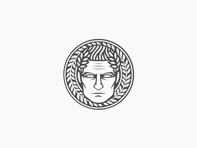 Julius Caesar Logomark art brand identity branding design emperor julius caesar logo typeface vector illustration