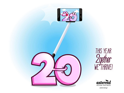 2020 selfie / New Year card 2020 2020goals asteroidgr athens designpartners greece partners selfie together togetherness