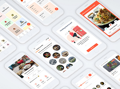 Solving Indian Home Cooking app cooking design food food and drink food app indian pantry recipe ui