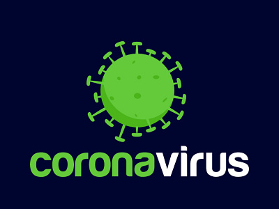 corona virus logo design