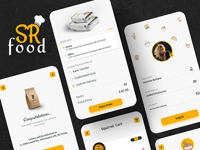 RESTAURANT OR ONLINE FOOD DELIVERY APP UI DESIGN