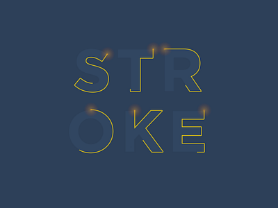 STROKE TEXT DESIGN