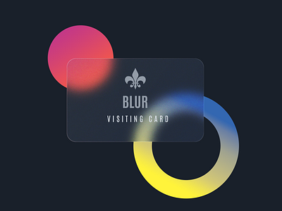 Glass/Blur Visiting Card Design 2021 blur blurred blurred background blurry businescard card creative design dribbble glasses idea inspirational visitingcard