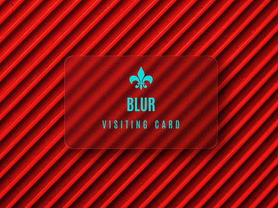 Glass/Blur Card Design For You