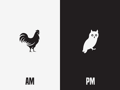 Sign of AM ~ PM 2023 adobe photoshop am animals bird branding day design dribbble inspirational logo design love nature night pm vector