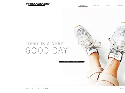 Website design for  shoes company