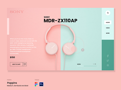 Headphones Landing Page