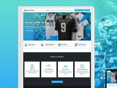 Jersey Swap Online ecommerce ui webdesign wen