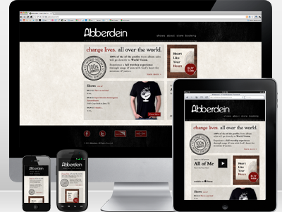 Abberdein - Responsive Website android ipad iphone responsive web design web design website