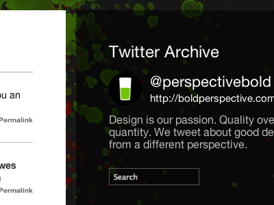 Tweet Archive Theme Preview theme twitter web design wordpress