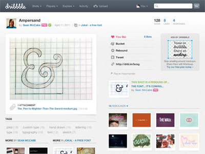 UI Exercise: Exploring a Dribbble Layout Redesign dribbble ia redesign ui web design