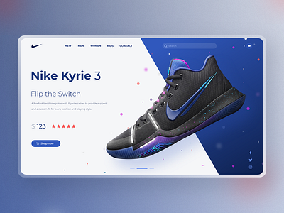 Nike Landing Page - Concept design graphic design illustration landing page nike online shop shoe shoes shop ui ux