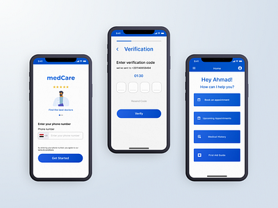 medCare - Login by Ahmad Rashed on Dribbble