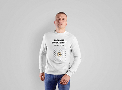 Free Realistic Men Sweatshirt Mockup design free mockup freebie freebies mock up mockup mockup design mockup psd psd mockup psd mockups