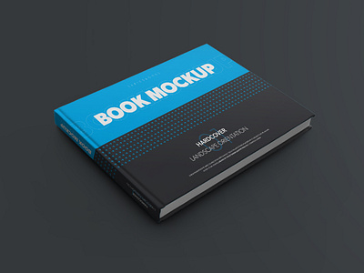 Free Landscape Book Hardcover Mockup