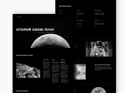 Tour to the moon moon tour tourism typography ui ux web