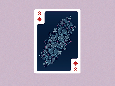 3 of Diamonds Playing Card