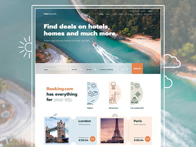 Travel Landing Page design figma illustration landing page minimal ui ux web