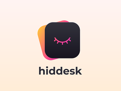 Hiddesk App Icon app brand branding brandmark design icon identity letter logo logo design logo designer logo mark logodesign logos logotype mark monogram print symbol typography