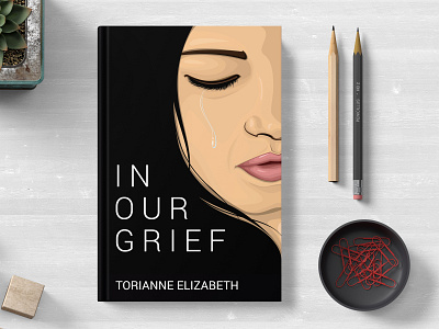 In Our Grief book cover design graphics designs illustration