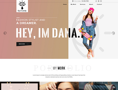 Website Design for a Fashion Stylist