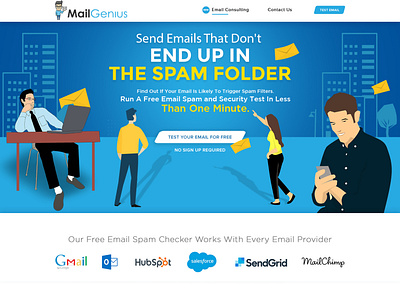 E-Mail Marketing Website Design