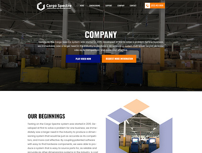 Cargo Company Website Design