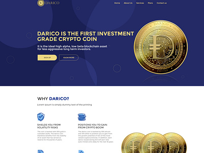 Crypto Currency Website Design