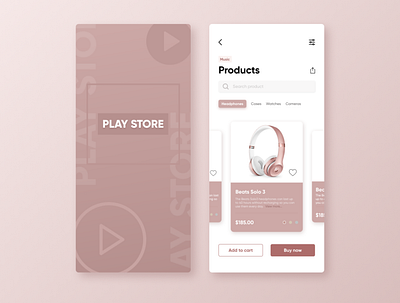 Play Store | Online Store design mobile online play store stores ui