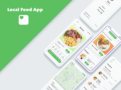 Local Food | Mobile App app delivery design food app ui