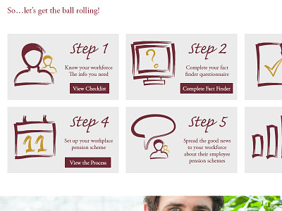 Workplace Pensions concept homepage web design