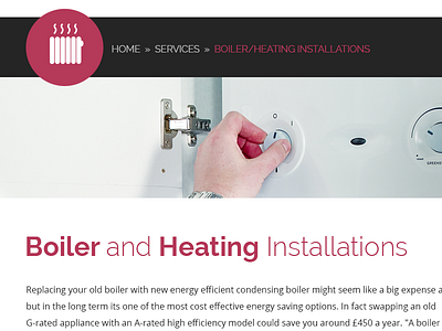 Efficient Gas concept icon service page web design